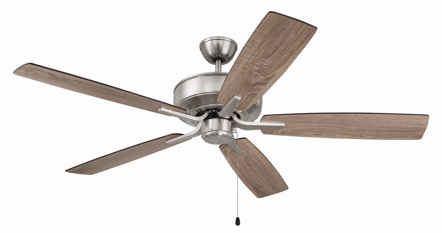 Pro Plus 52 Fan 52"Ceiling Fan Brushed Polished Nickel