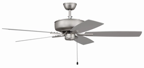Pro Plus 52" Fan 52" Ceiling Fan in Brushed Satin Nickel quiet indoor fans for bedrooms and offices