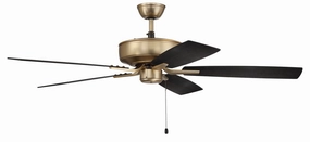 Pro Plus 52" Fan 52" Ceiling Fan in Satin Brass whisper-quiet fans for indoor comfort