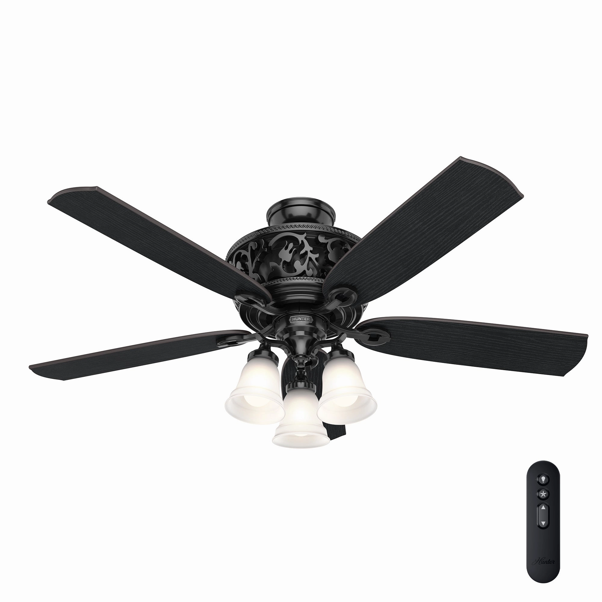 Promenade 54"Ceiling Fan Gloss Black