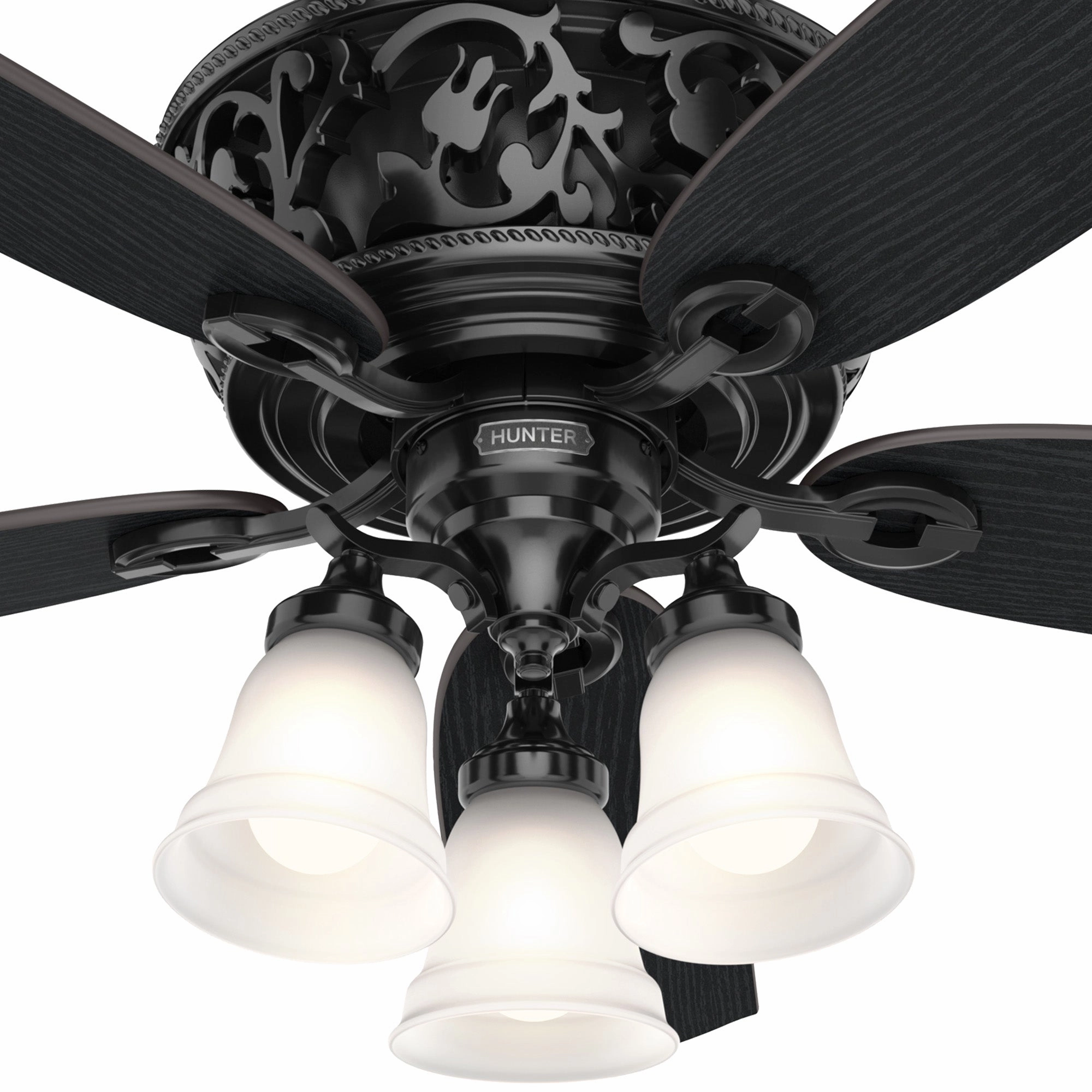 Promenade 54"Ceiling Fan Gloss Black