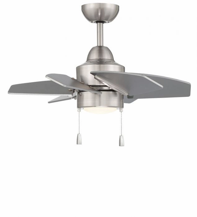 Propel II 24"Ceiling Fan Brushed Polished Nickel best small fans for home and travel