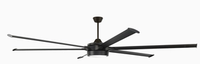 Prost 102 102"Ceiling Fan Flat Black multi-speed fans with easy controls