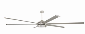 Prost 102 102"Ceiling Fan Painted Nickel large electric fans for spacious rooms