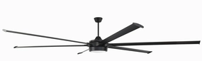 Prost 120 120"Ceiling Fan Flat Black large electric fans for spacious rooms