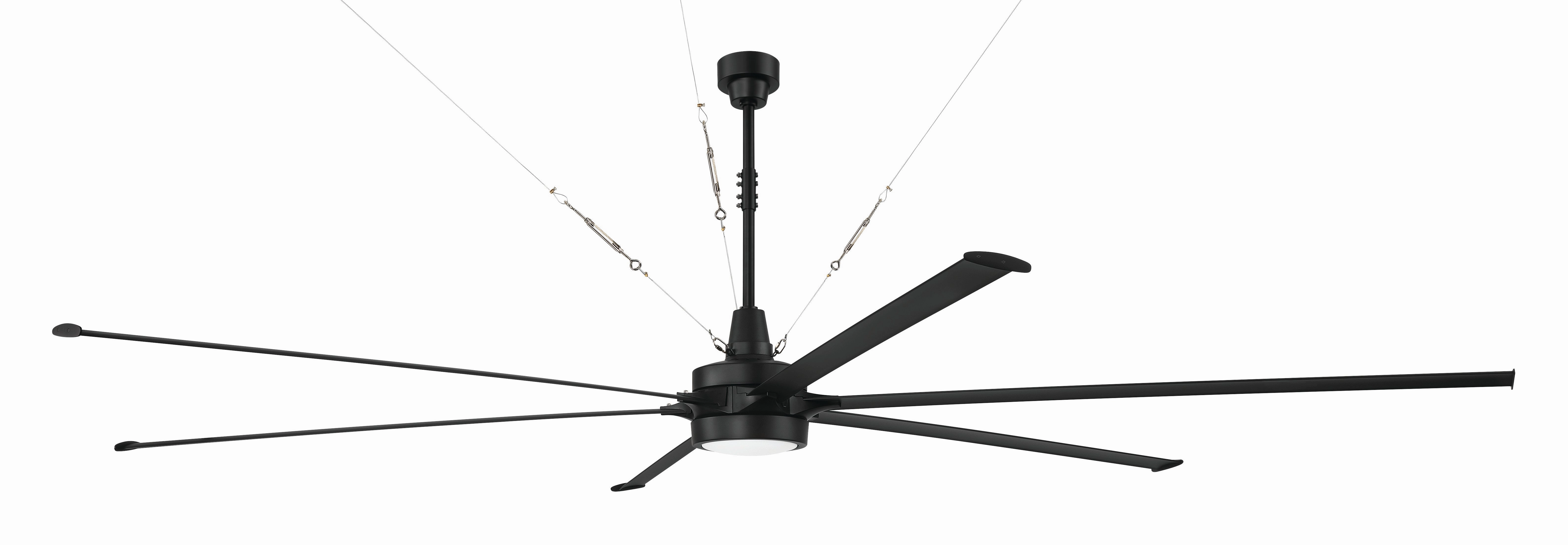 Prost 144 144"Ceiling Fan Flat Black large electric fans for spacious rooms
