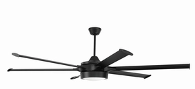 Prost 78 78"Ceiling Fan Flat Black large electric fans for spacious rooms