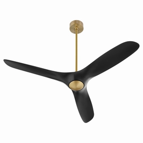 Province 56" Ceiling Fan Aged Brass / Black durable fans for long-lasting performance