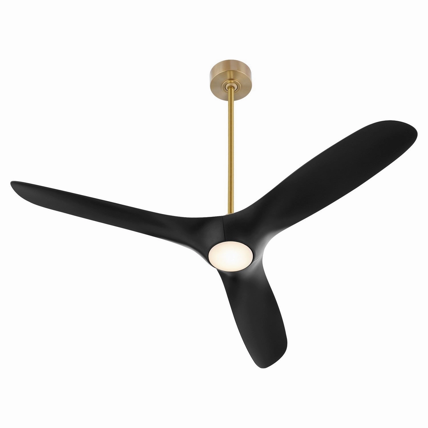 Province 56" Ceiling Fan Aged Brass / Black