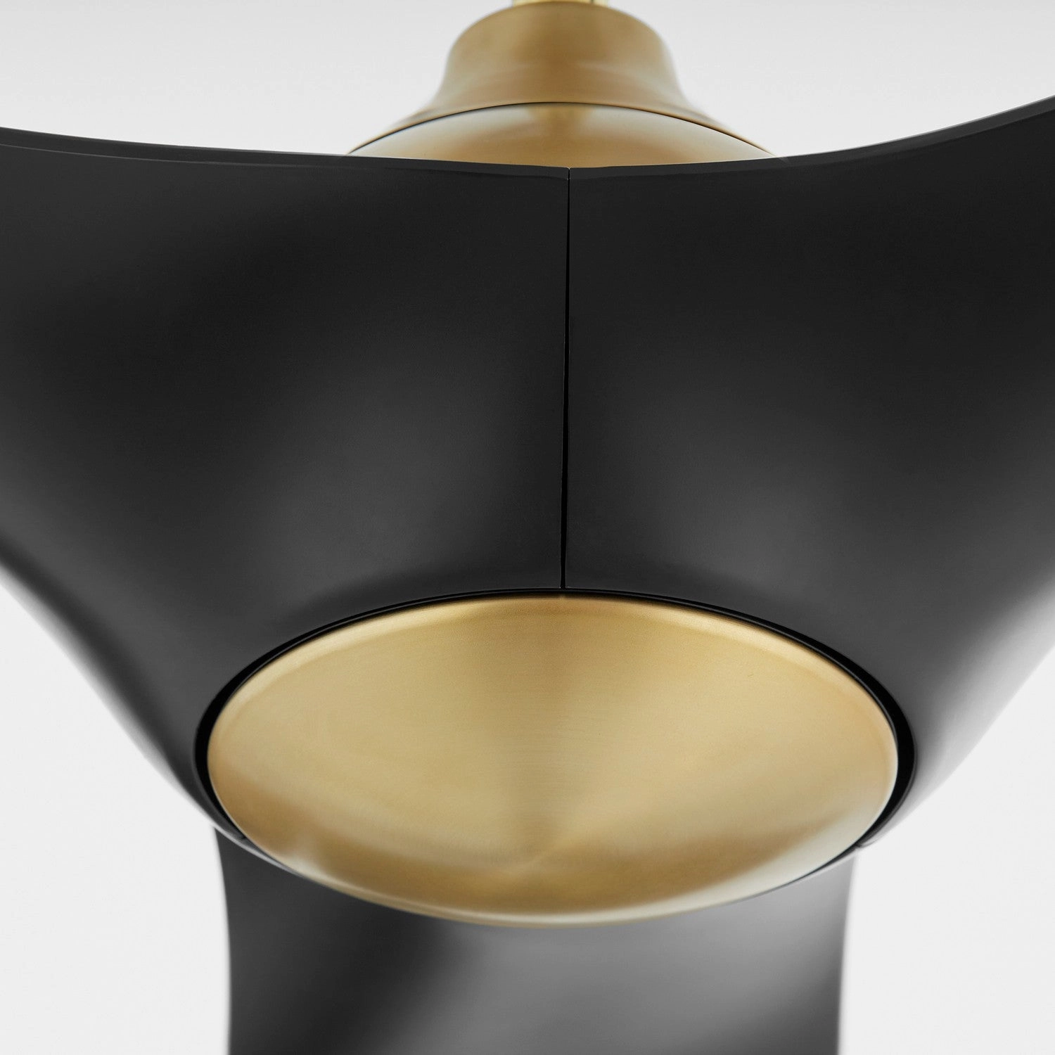 Province 56" Ceiling Fan Aged Brass / Black