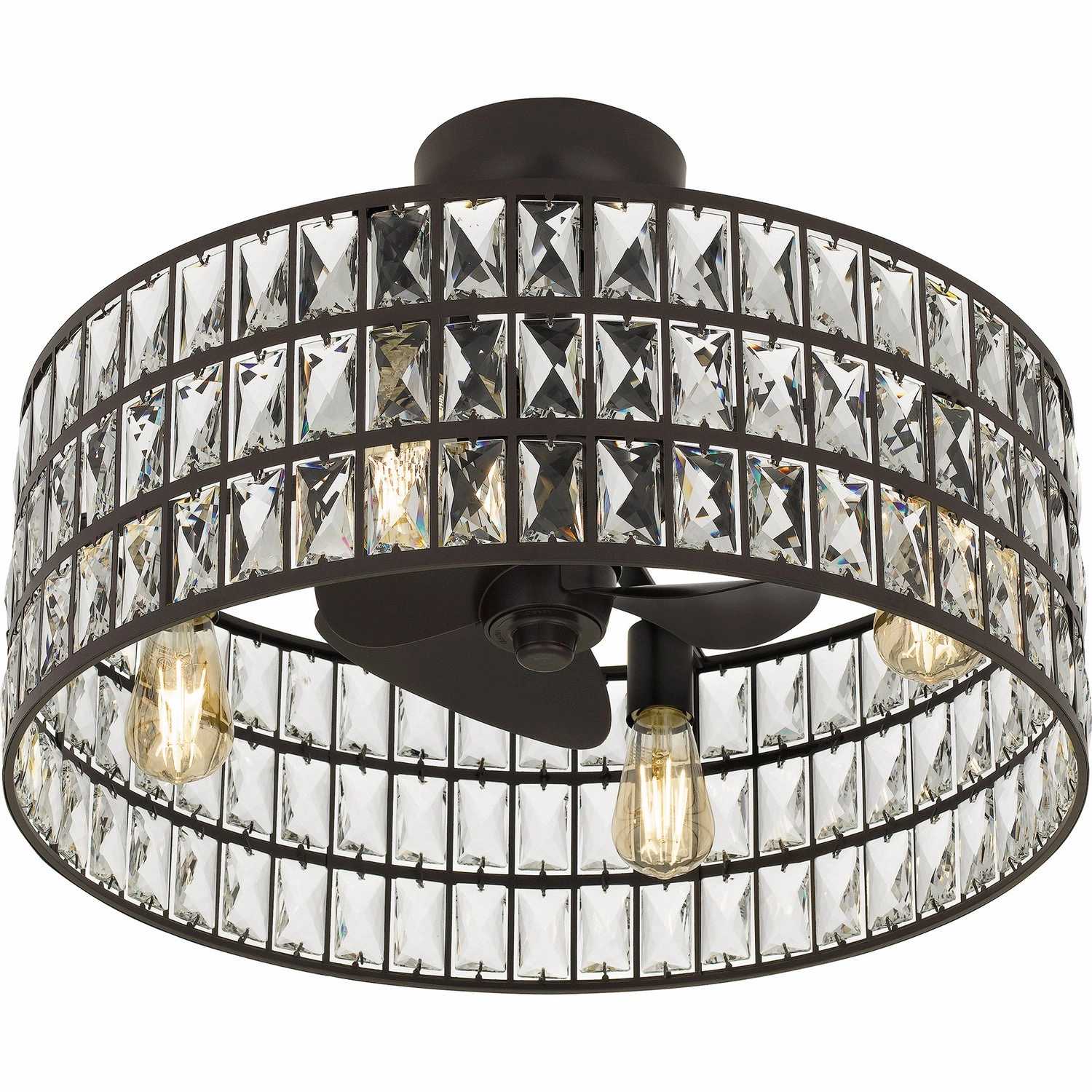 Quoizel Fandelier Four Light Fandelier Western Bronze
