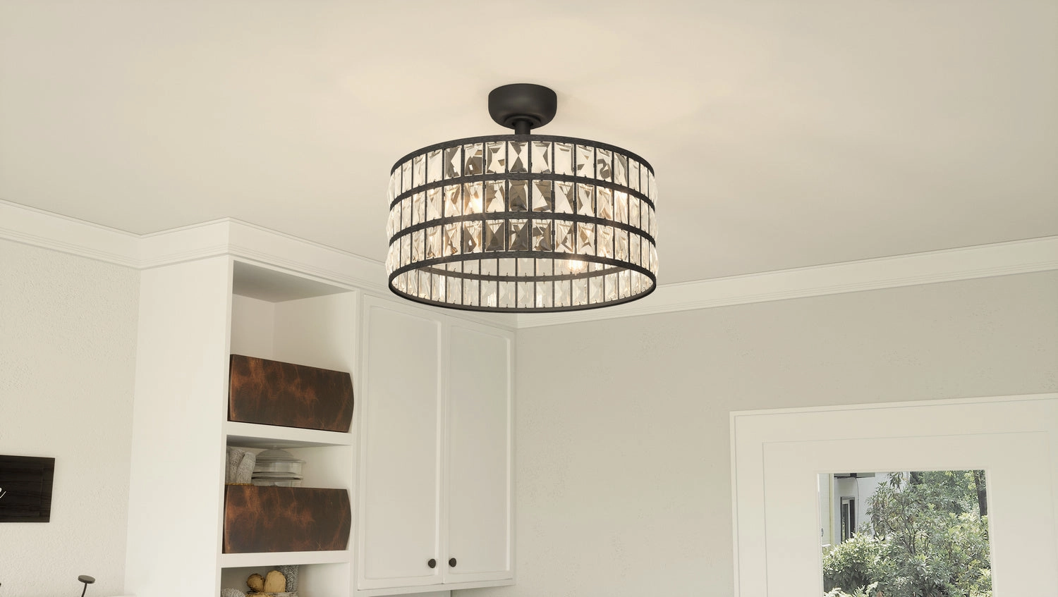 Quoizel Fandelier Four Light Fandelier Western Bronze