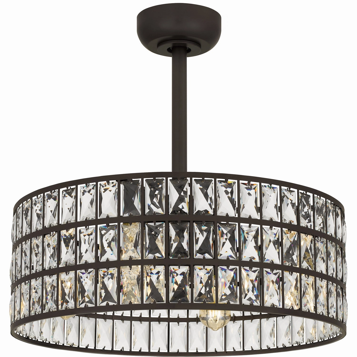 Quoizel Fandelier Four Light Fandelier Western Bronze