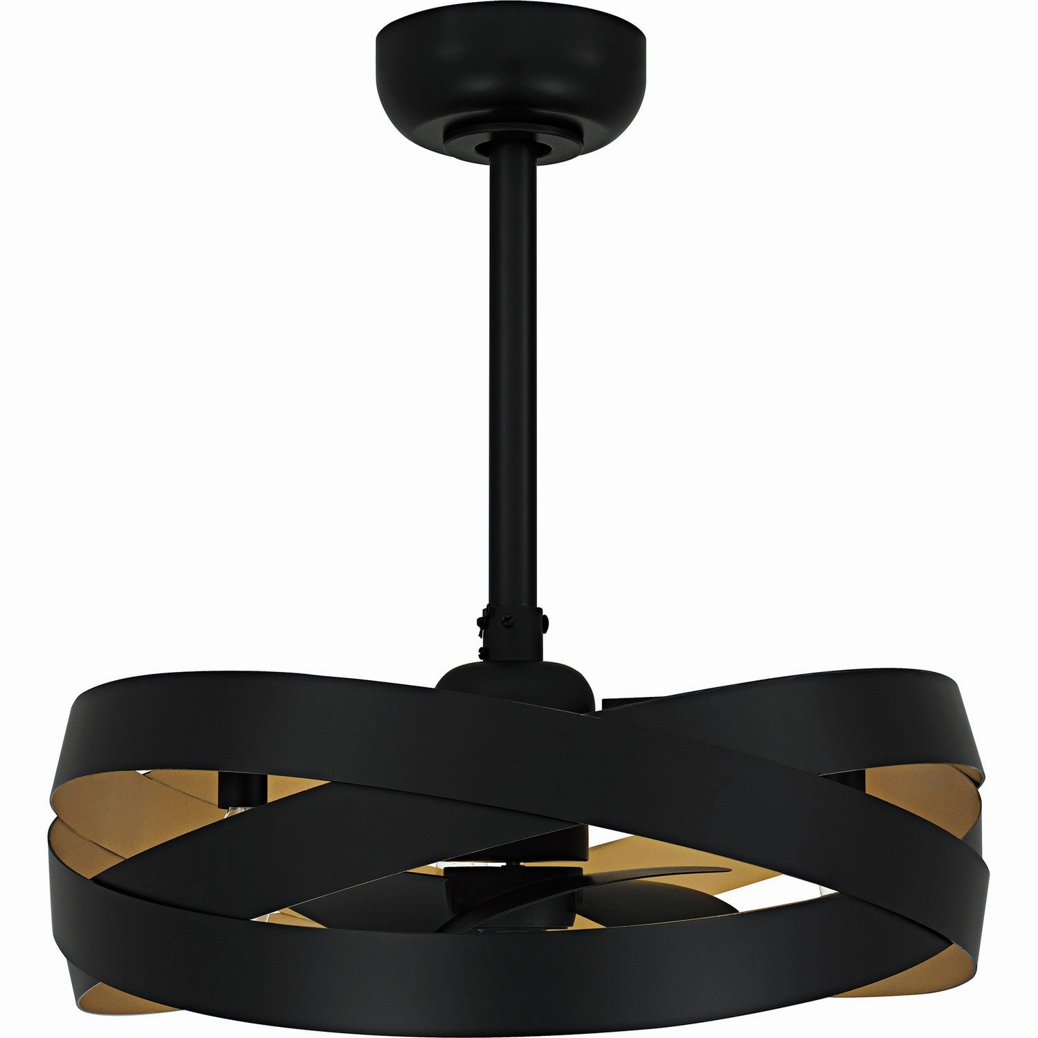 Quoizel Fandelier Three Light Fan Light Matte Black