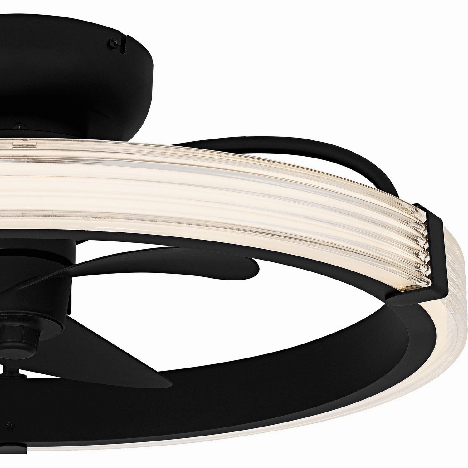 Quoizel Semi-Flush Mount LED Fan Light Matte Black