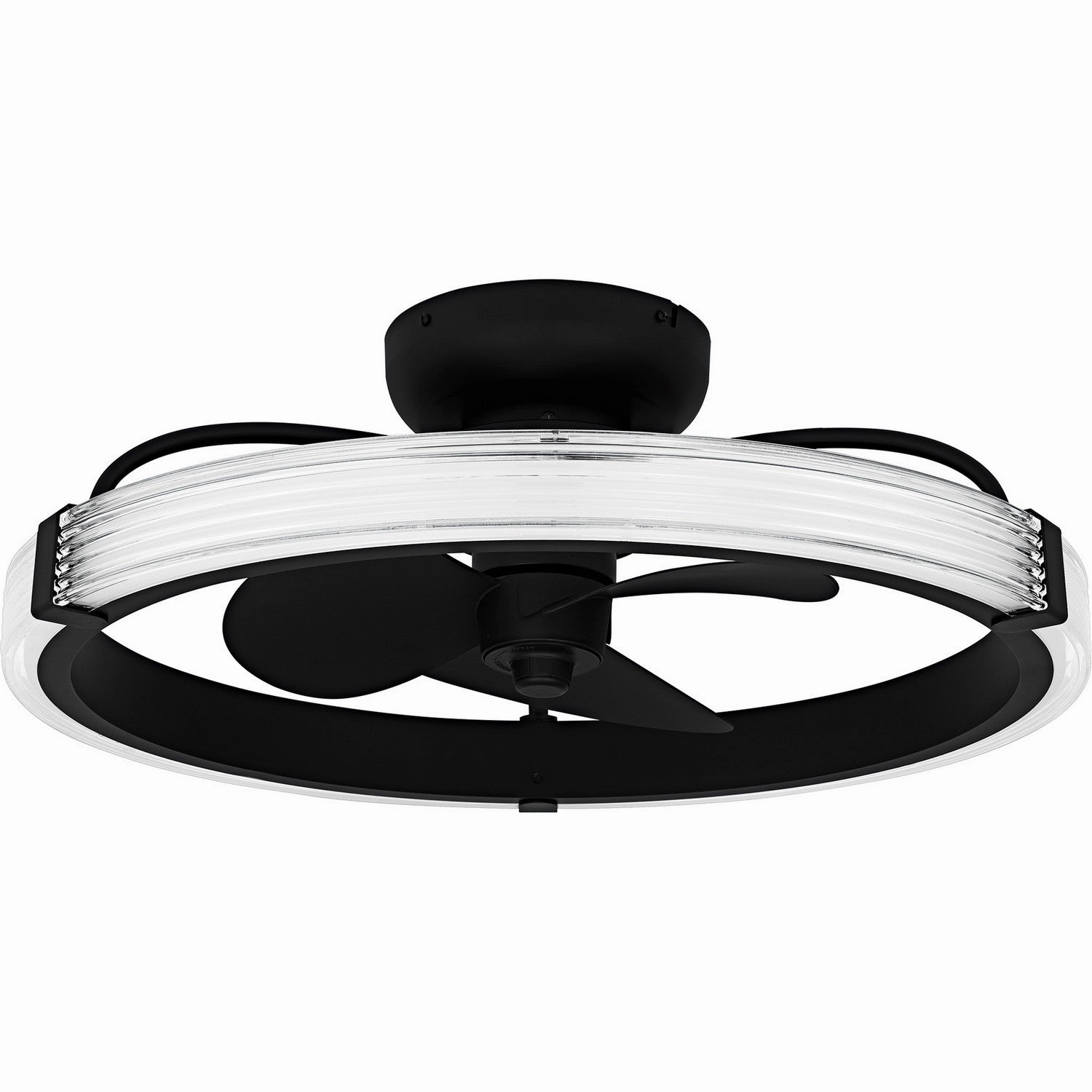 Quoizel Semi-Flush Mount LED Fan Light Matte Black