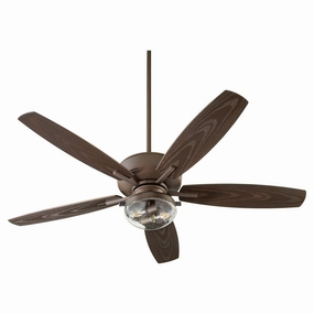 Quorum Breeze 52" Outdoor 2 Light 14W LED Pull Chain Patio Fan outdoor fans store with multiple collections