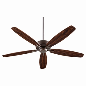 Quorum Breeze 60" Indoor Pull Chain Ceiling Fan quiet indoor fans for bedrooms and offices