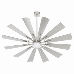 Quorum Cirque Indoor/Outdoor DC 18W LED Patio Fan with Wall Control outdoor fans store with multiple collections
