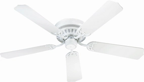 Quorum Custom Hugger 42" Pull Chain Ceiling Fan in Gloss White automatic hand dryers for bathroom use