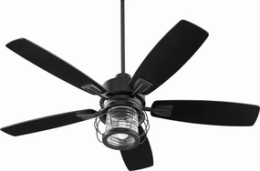 Quorum Galveson 52" Indoor Pullchain Ceiling Fan with 9W LED Light Ceiling fan with adjustable speed settings