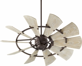 Quorum Windmill Indoor/Outdoor DC Farmhouse Patio Fan with Remote outdoor fans store with multiple collections
