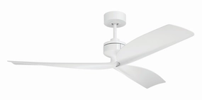 Rafiki 52"Ceiling Fan White sleek design electric fans for modern homes