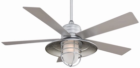 Rainman Led 54" Ceiling Fan Galvanized weatherproof fans for outdoor environments