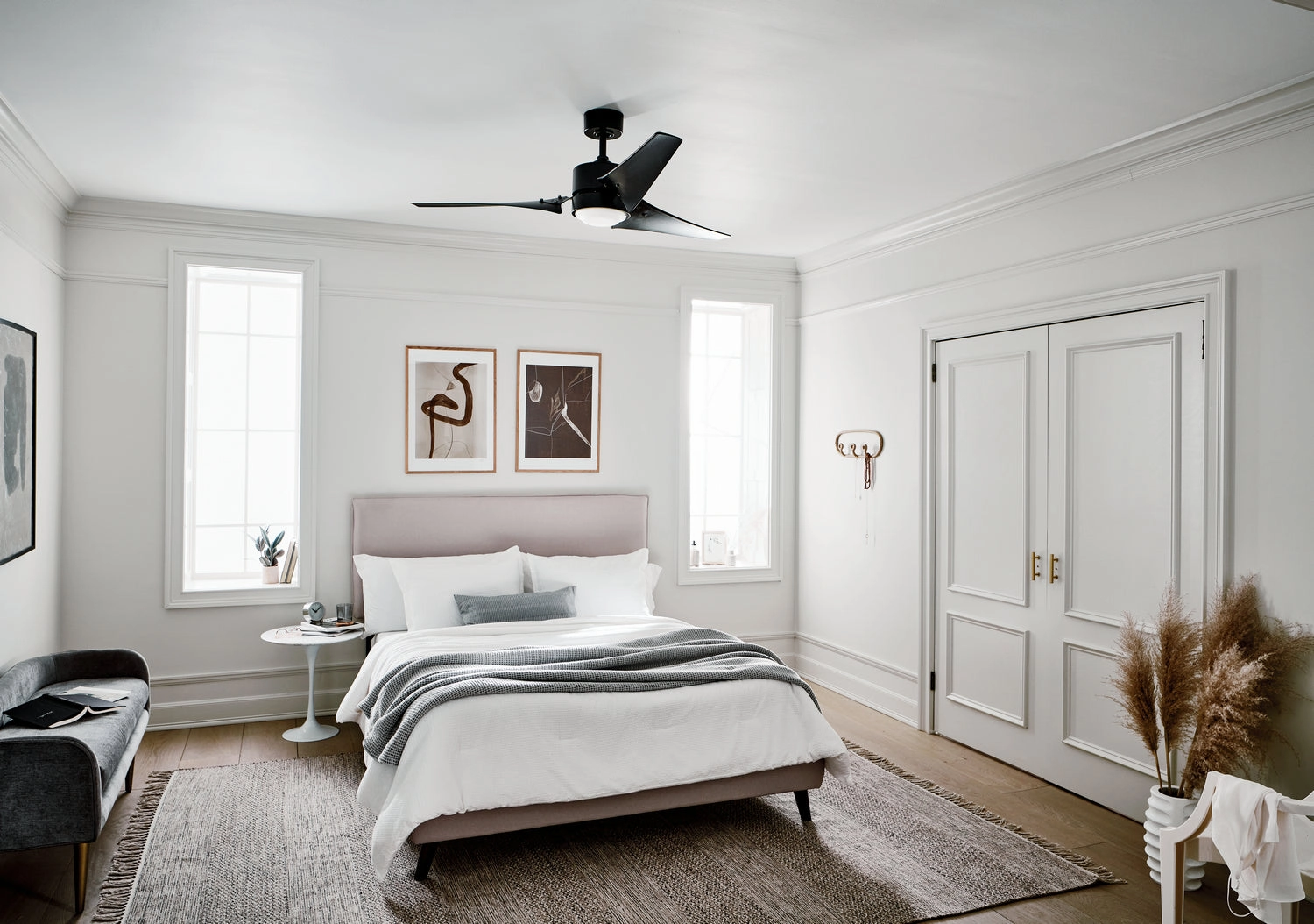 Rana 60"Ceiling Fan Satin Black