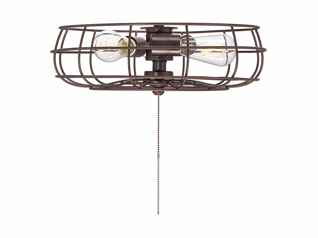 Ratcliffe Three Light Fan Light Kit Oil Rubbed Bronze
