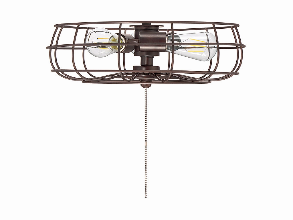 Ratcliffe Three Light Fan Light Kit Oil Rubbed Bronze