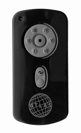 Remote Control Remote Control Matte Black compact electric fans for small spaces