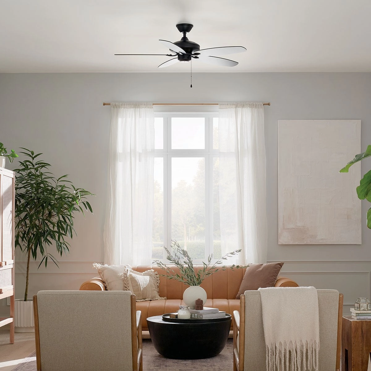 Renew 52"Ceiling Fan Satin Black