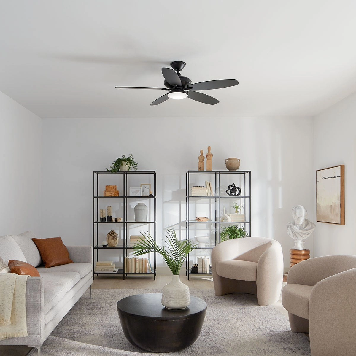 Renew Designer 52"Ceiling Fan Satin Black