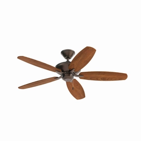 Renew Patio 52"Ceiling Fan Satin Natural Bronze high-speed electric fans for better airflow