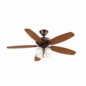 Renew Premier 52"Ceiling Fan Oil Brushed Bronze stylish medium fans for contemporary homes