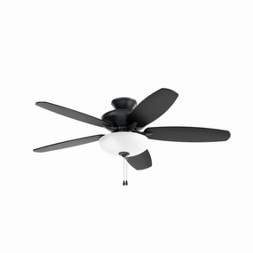 Renew Select 52"Ceiling Fan Satin Black oscillating electric fans for full room circulation