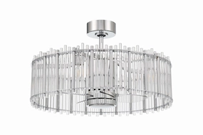 Reveal Fandelier 24"Ceiling Fan Chrome best small fans for home and travel