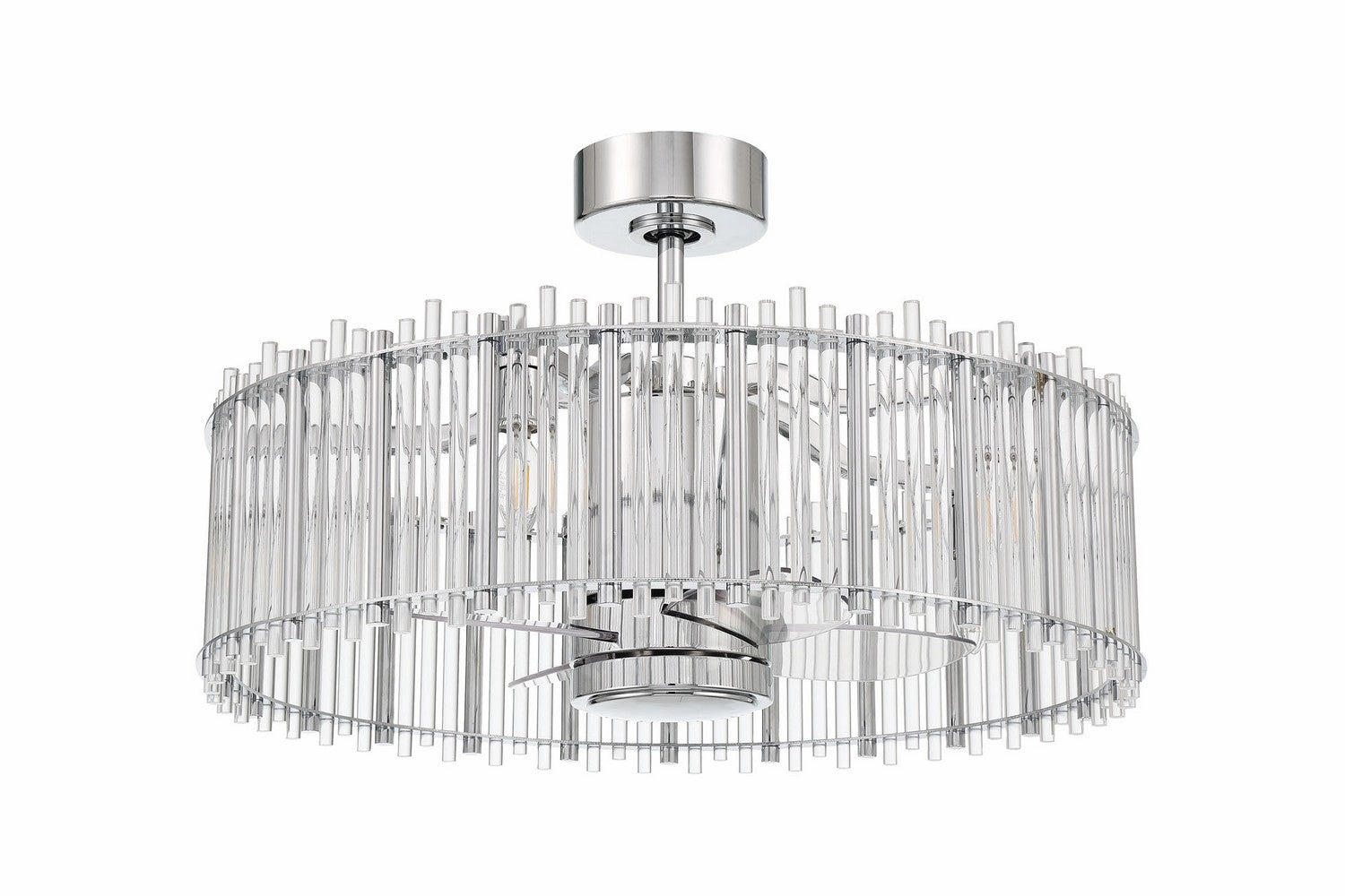Reveal Fandelier 24"Ceiling Fan Chrome best small fans for home and travel