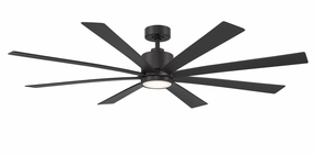 Richland 65"Ceiling Fan Matte Black home fans with built-in timer settings
