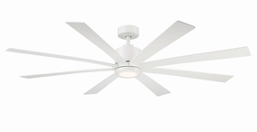 Richland 65"Ceiling Fan Matte White sleek design electric fans for modern homes