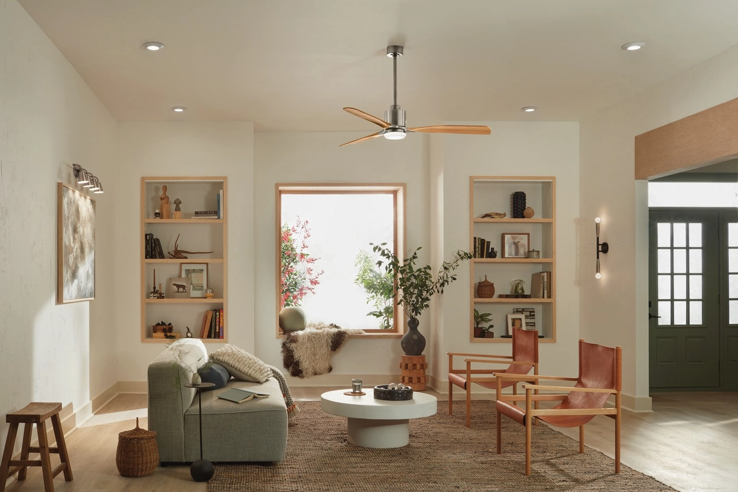 Ridley II 60"Ceiling Fan Brushed Stainless Steel