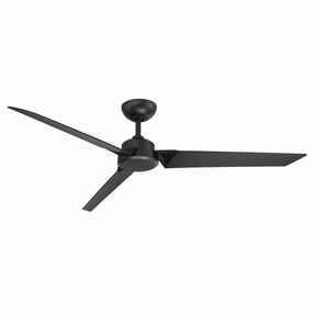 Roboto 62"Ceiling Fan Matte Black whisper-quiet fans for bedrooms and offices