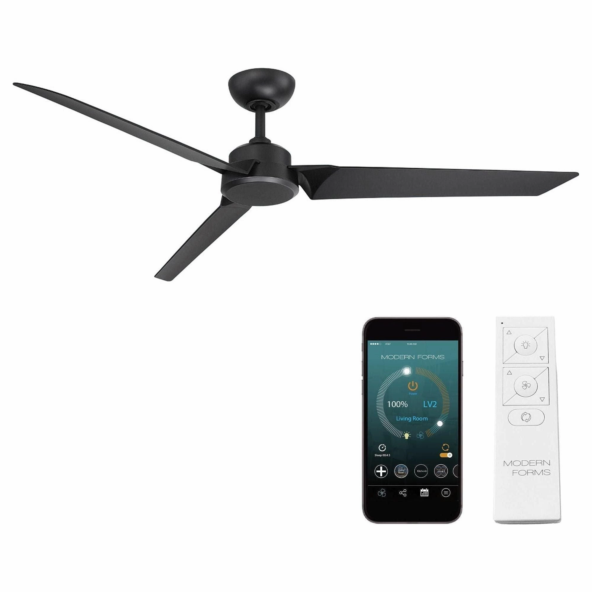 Roboto Indoor/Outdoor 3-Blade 62" Smart Ceiling Fan with Remote Control