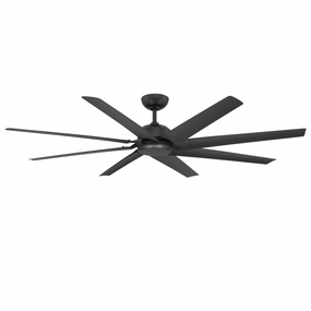 Roboto Xl 70"Ceiling Fan Matte Black outdoor exterior fans for patio cooling