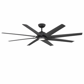 Roboto Xl 70"Ceiling Fan Matte Black outdoor exterior fans for patio cooling