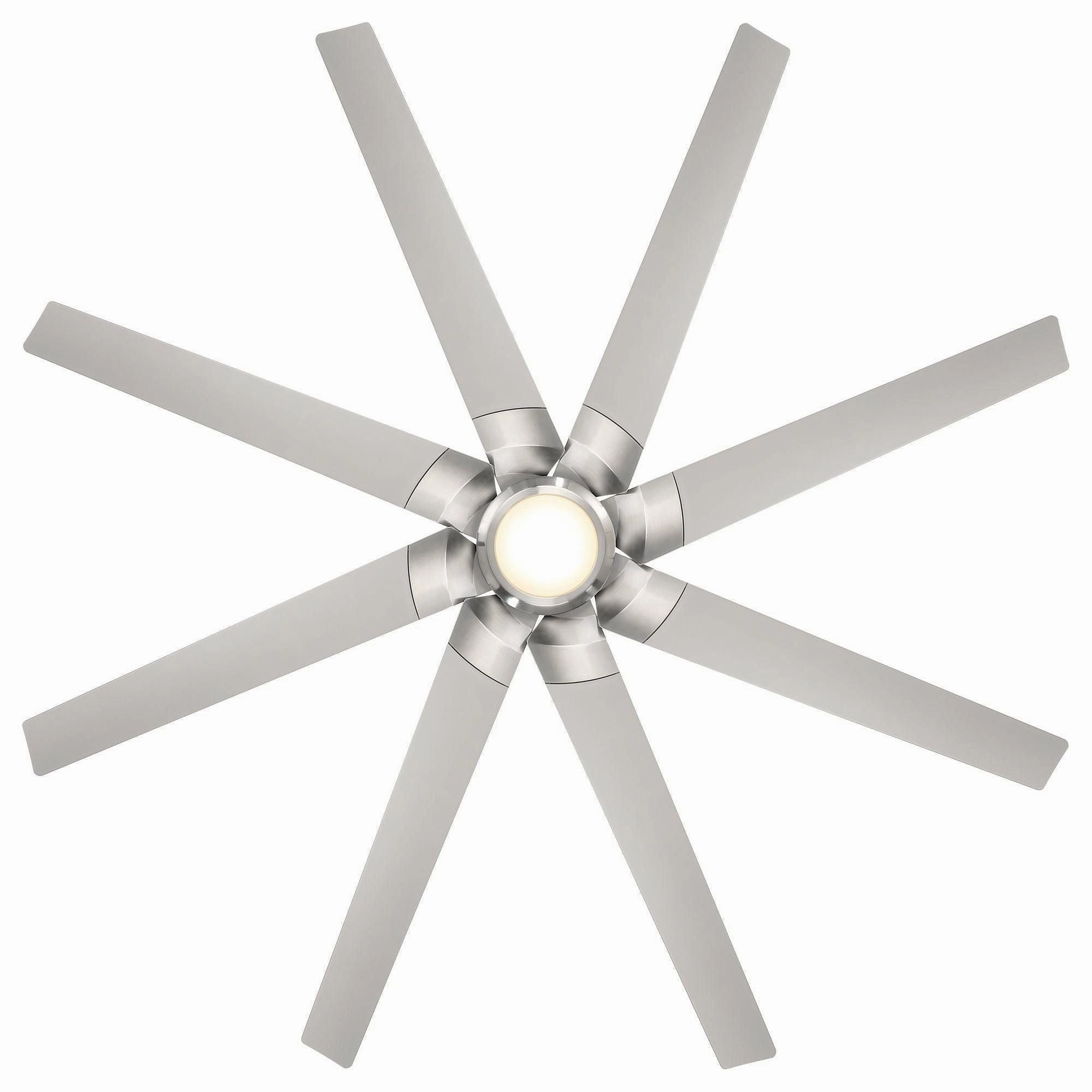 Roboto XL Indoor/Outdoor 8-Blade 70" Smart Ceiling Fan with LED Light Kit and Remote Control