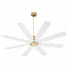 Rosales 60" Patio Fan Aged Brass low-noise fans for peaceful environments