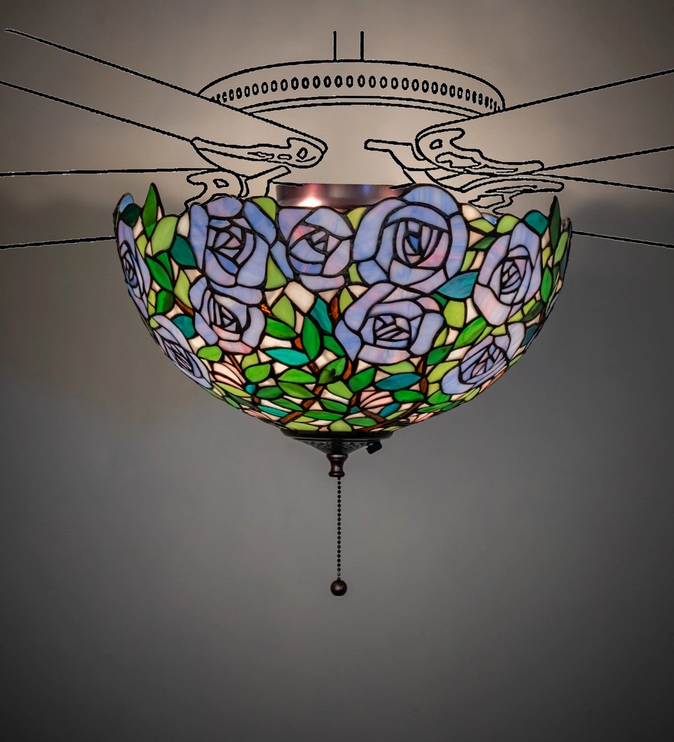 Rosebush Three Light Wall Sconce