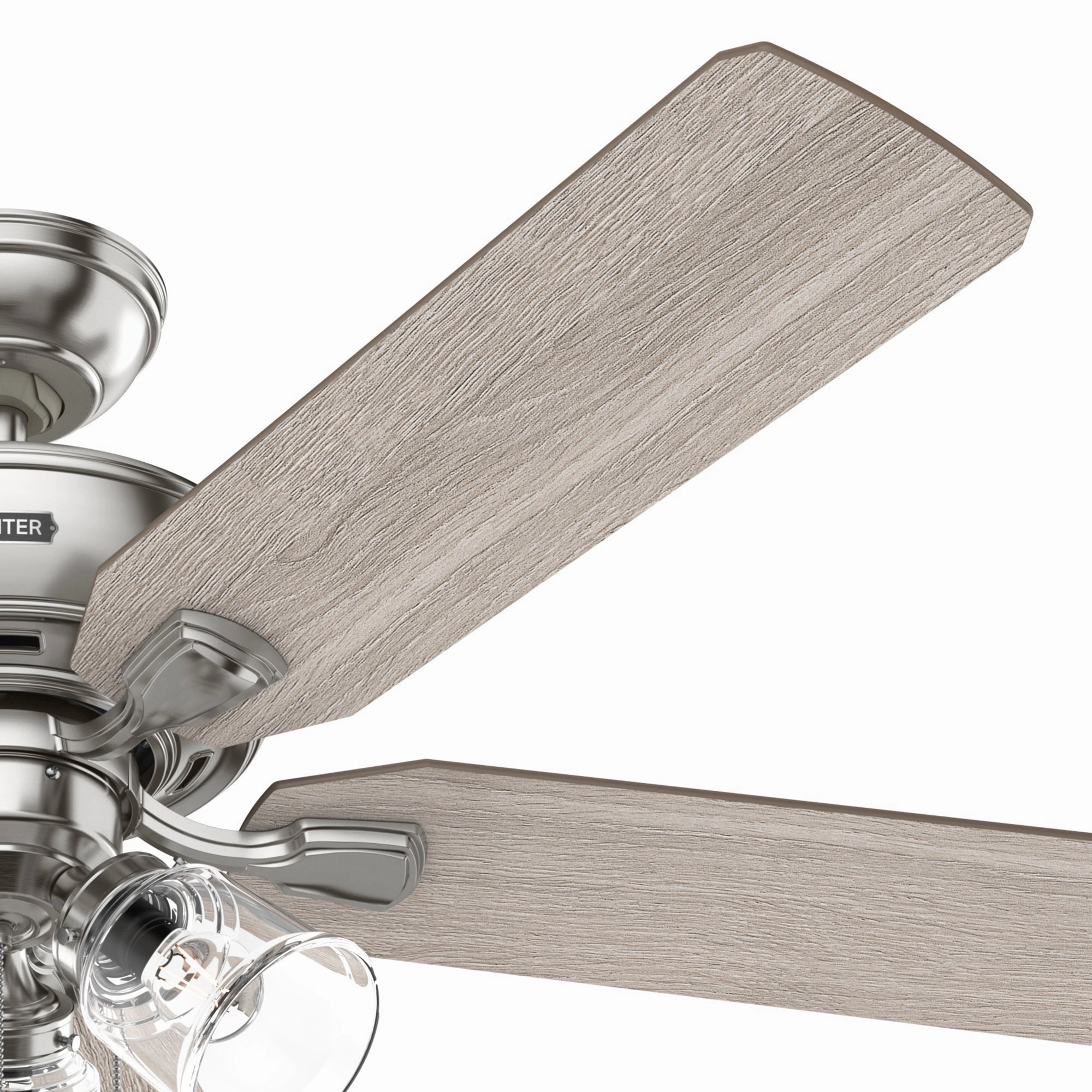 Rosner 52"Ceiling Fan Brushed Nickel